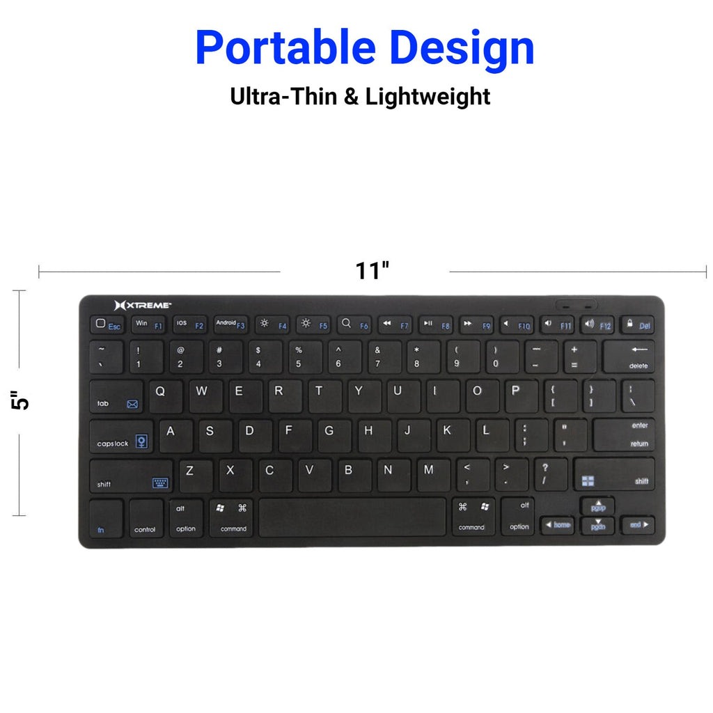 Xtreme Portable Bluetooth Wireless Keyboard