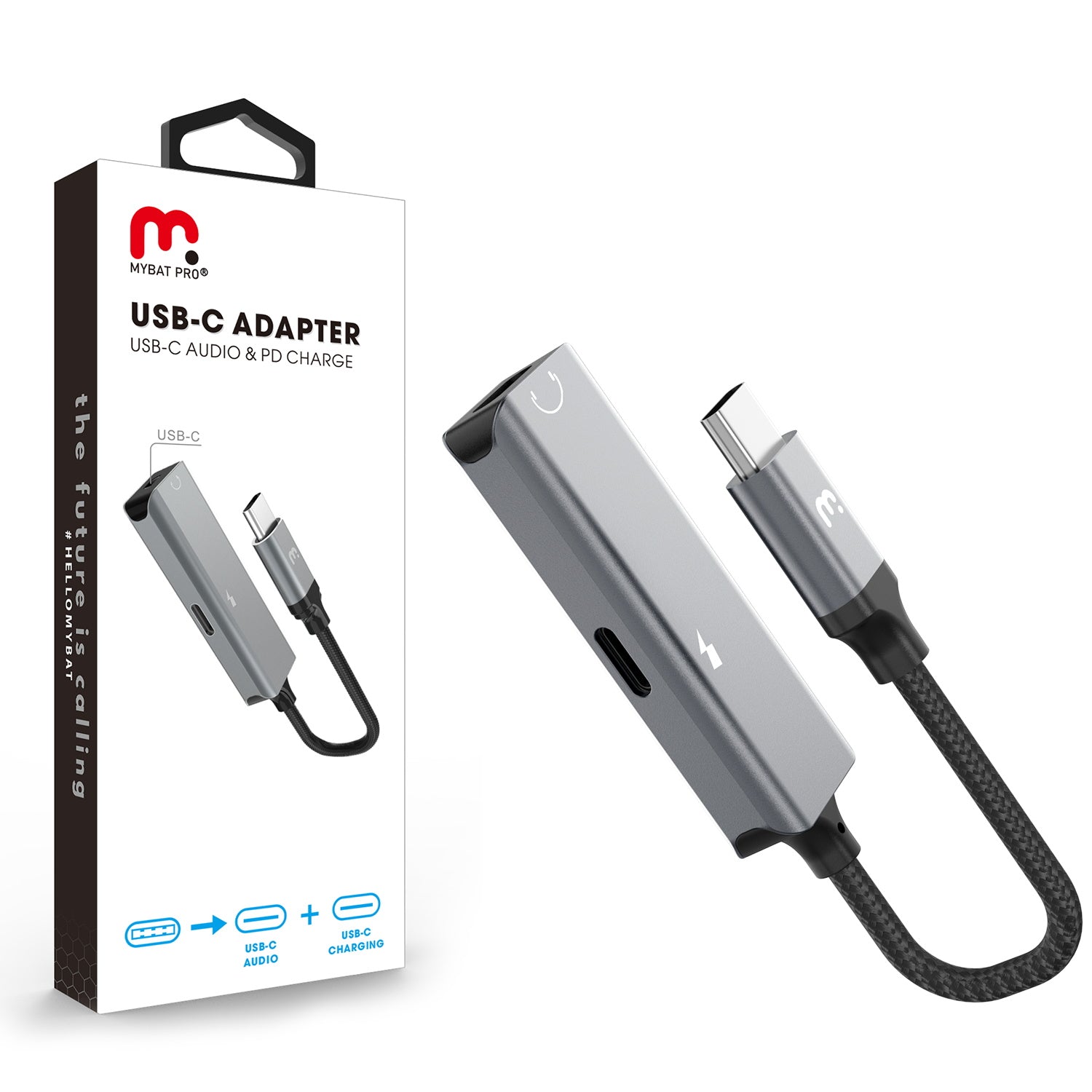 MB - Pro USB-C To Dual USB-C Splitter(Audio And 60W Pd Charger Adapter) -K