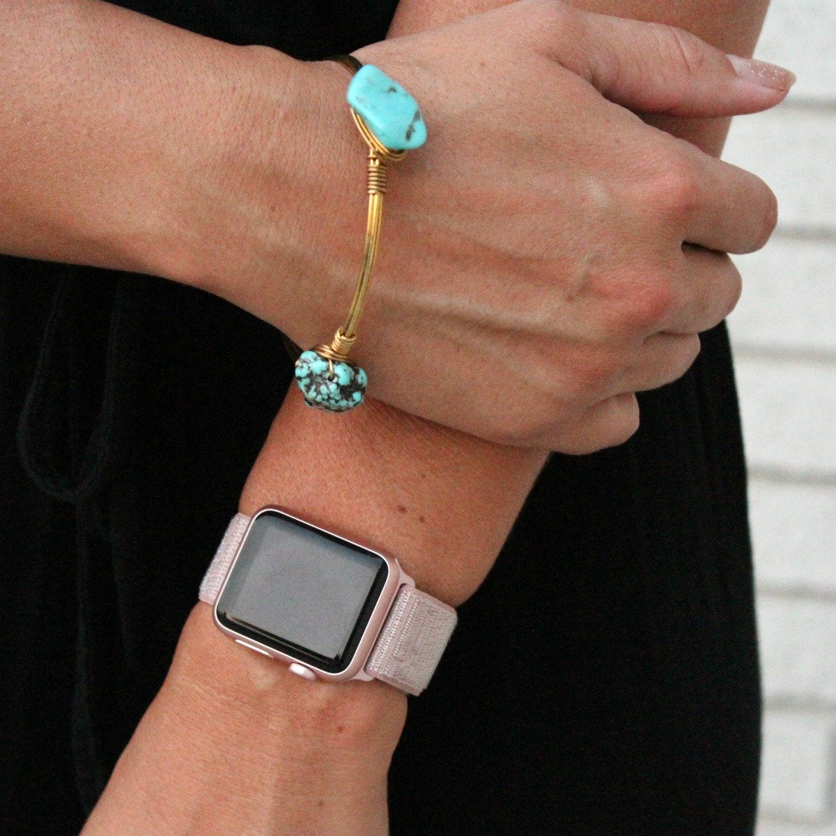 iWatch Woven Nylon Sport Band (42/44 mm) - Pink/Orange