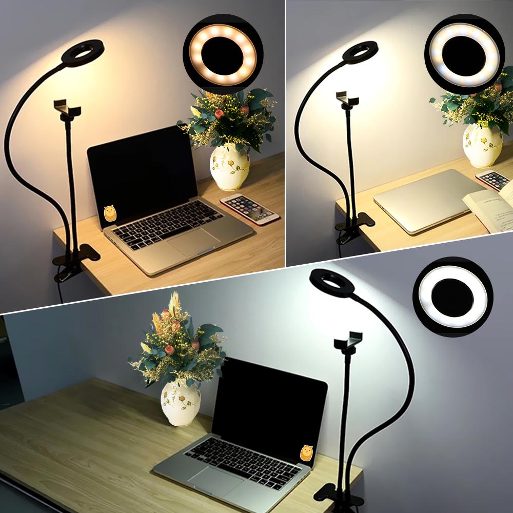 CW - Selfie Studio w/LED Ring Light & Universal Phone Holder