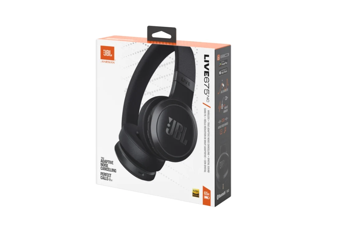 JL - Live 670NC Wireless Over-The-Ear Headphones - Black