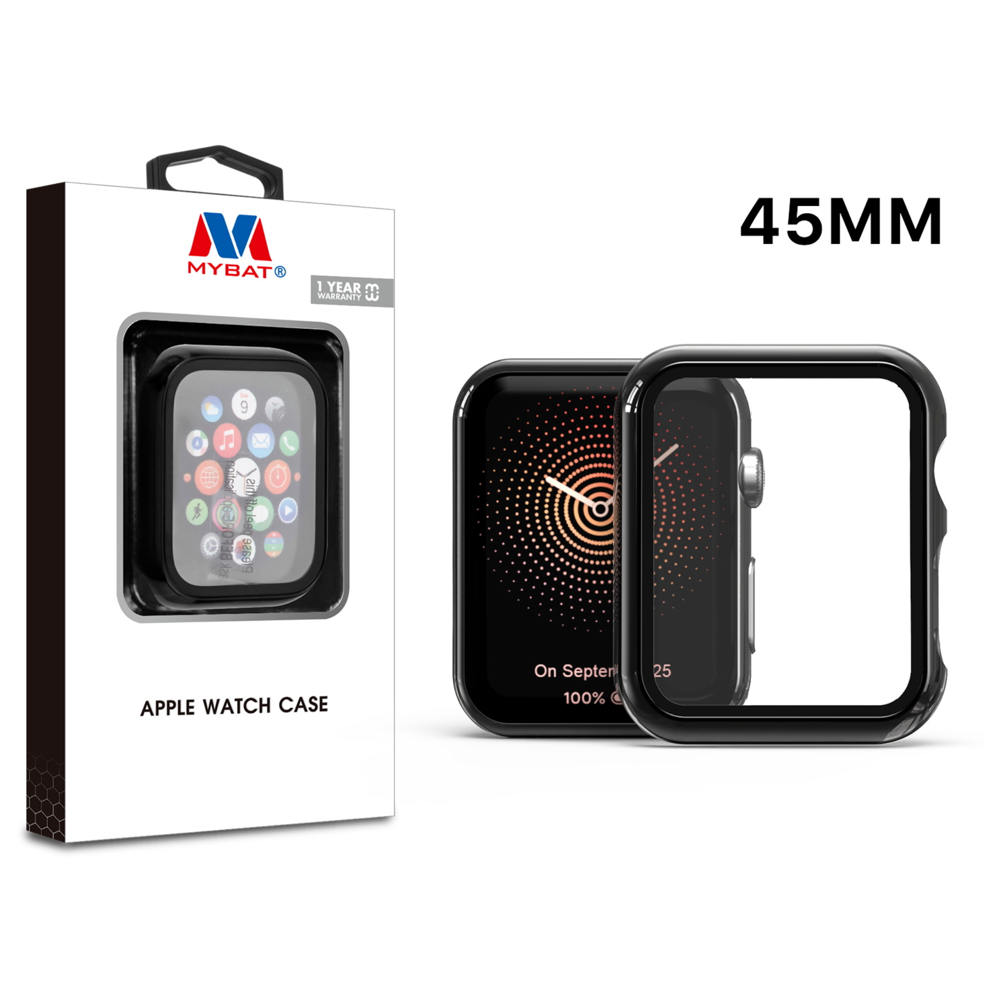 MB - Fusion Protector Case Apple Watch 45MM - Electroplated Black