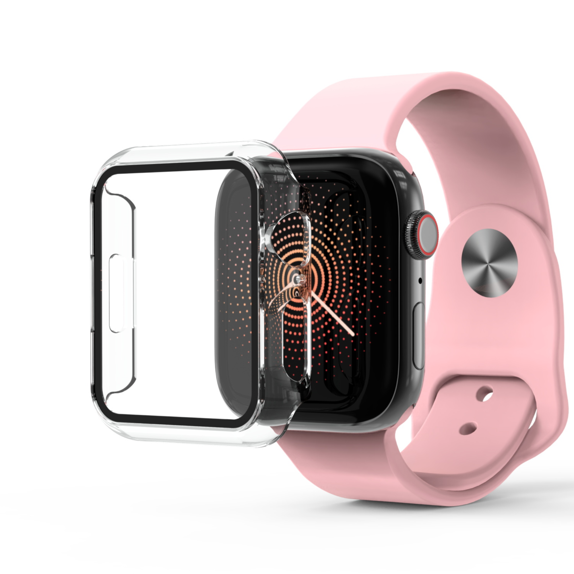 MB - Fusion Protector Case For Apple Watch 7/8/9 45MM - Transparent Clear