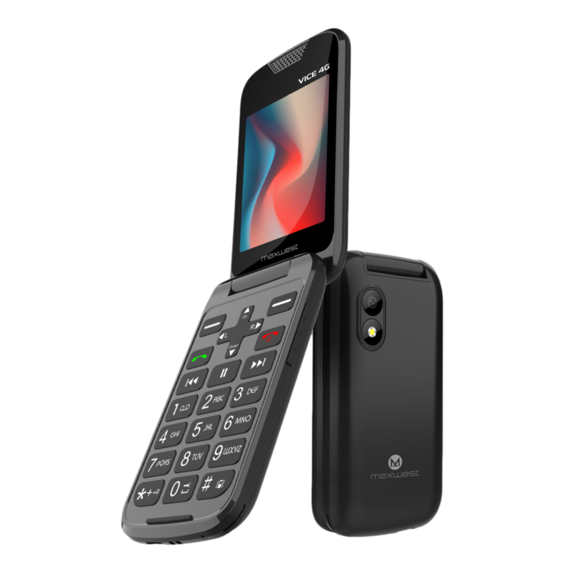 MaxWest Vice 4G LTE Flip -Black