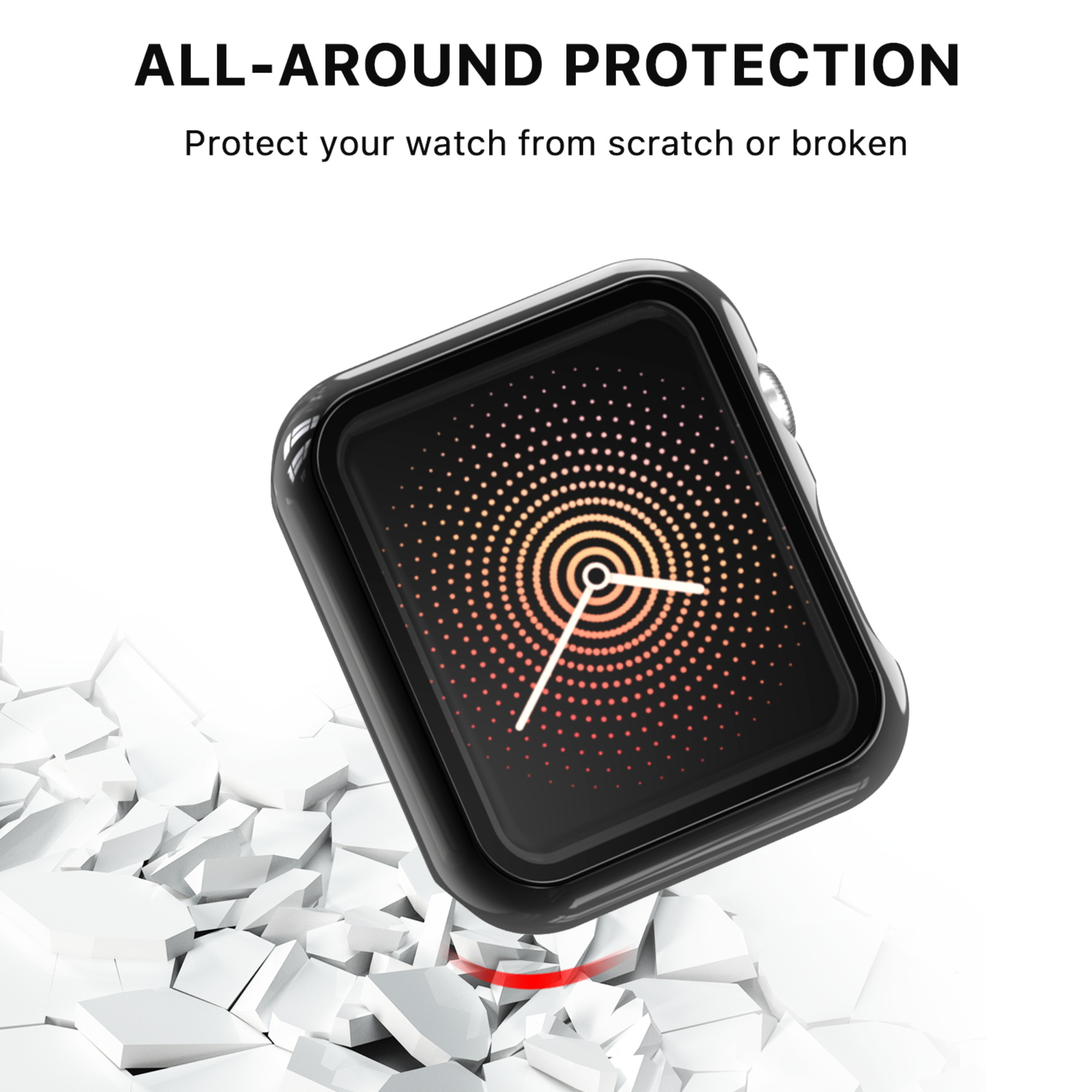 MB - Fusion Protector Case Apple Watch 45MM - Electroplated Black