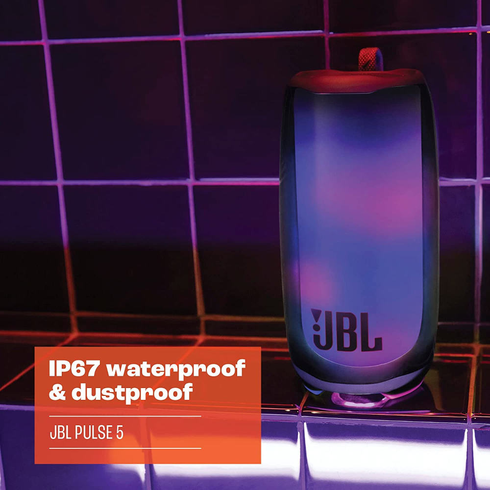 JL - Pulse 5 Portable Bluetooth Speaker w/ Light Show - Black