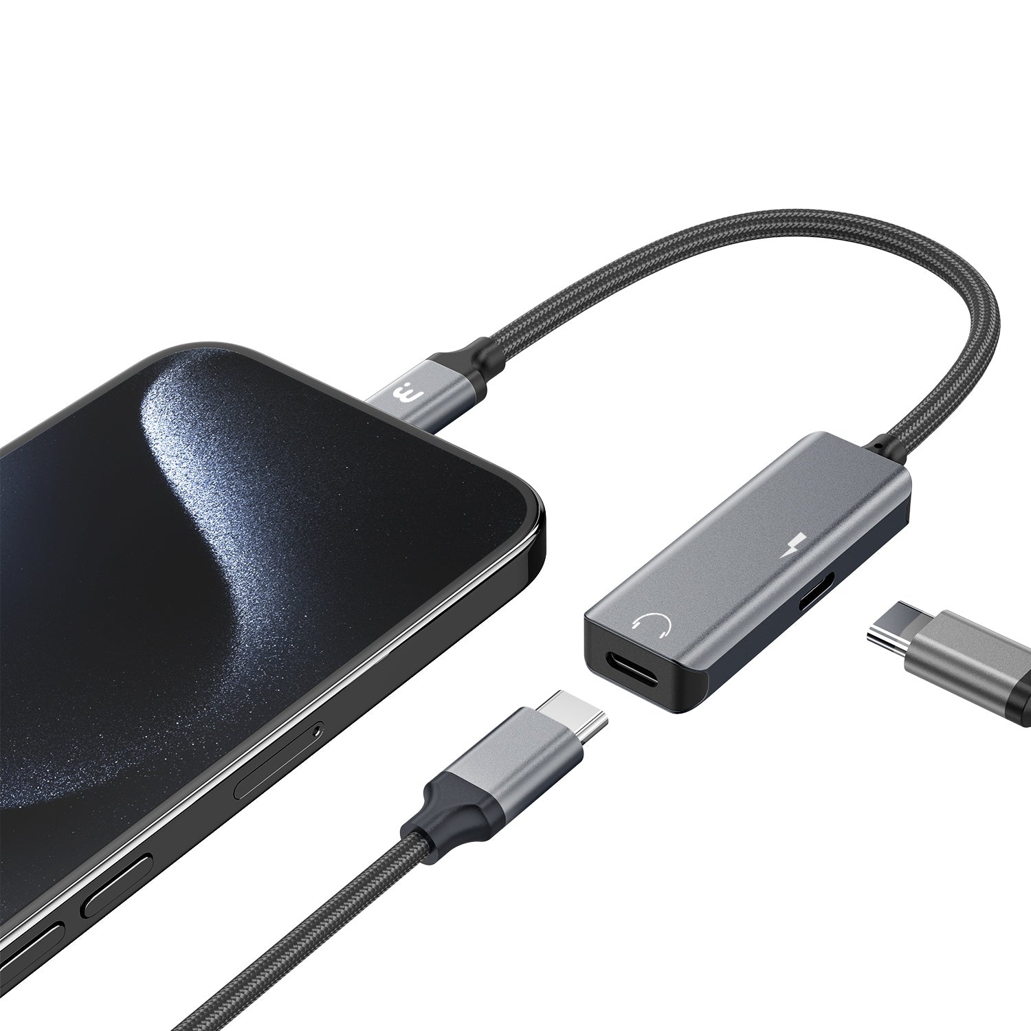 MB - Pro USB-C To Dual USB-C Splitter(Audio And 60W Pd Charger Adapter) -K