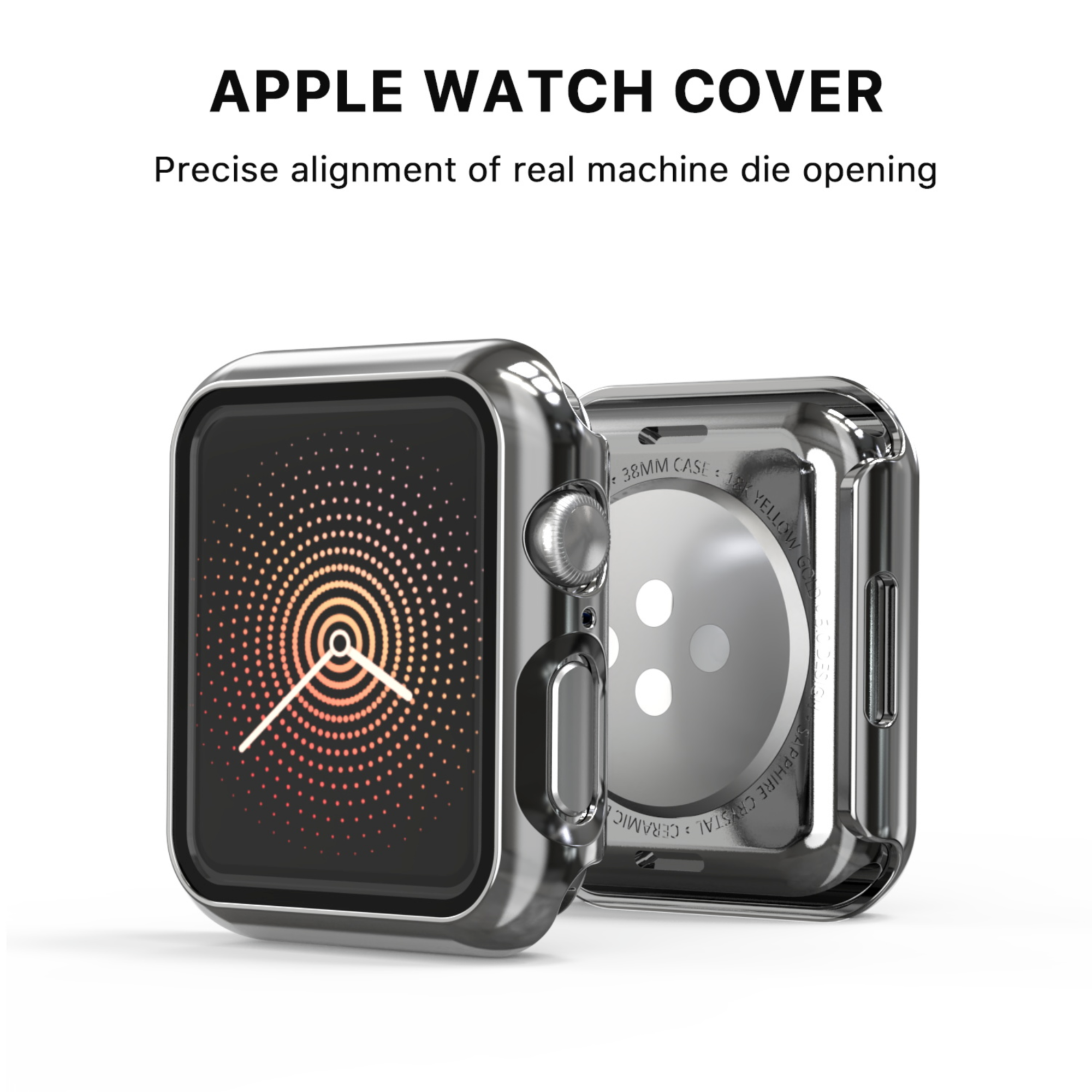 MB - Fusion Protector Case Apple Watch 41MM - Electroplated Silver