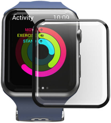 MyBat 3D Carbon Fiber Protector For Apple Watch 45MM - Black