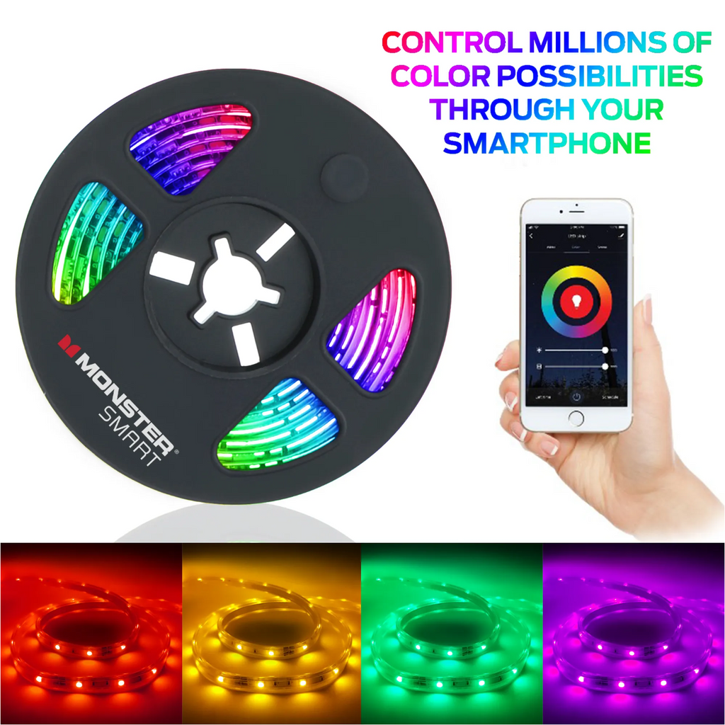 MS - Smart-Wifi Multicolor LED Light Strip (6.5ft)