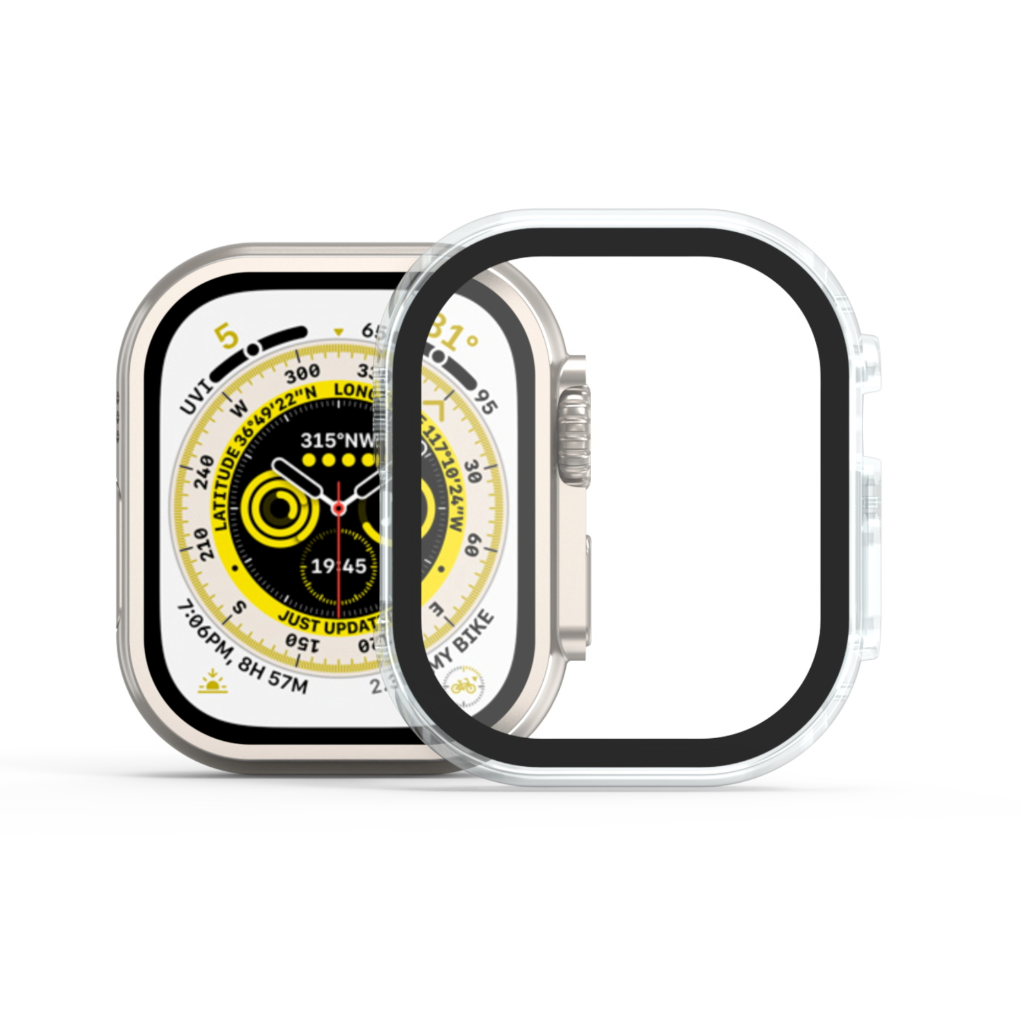 MB - Apple Watch Ultra 49MM Protector Case- Transparent Clear