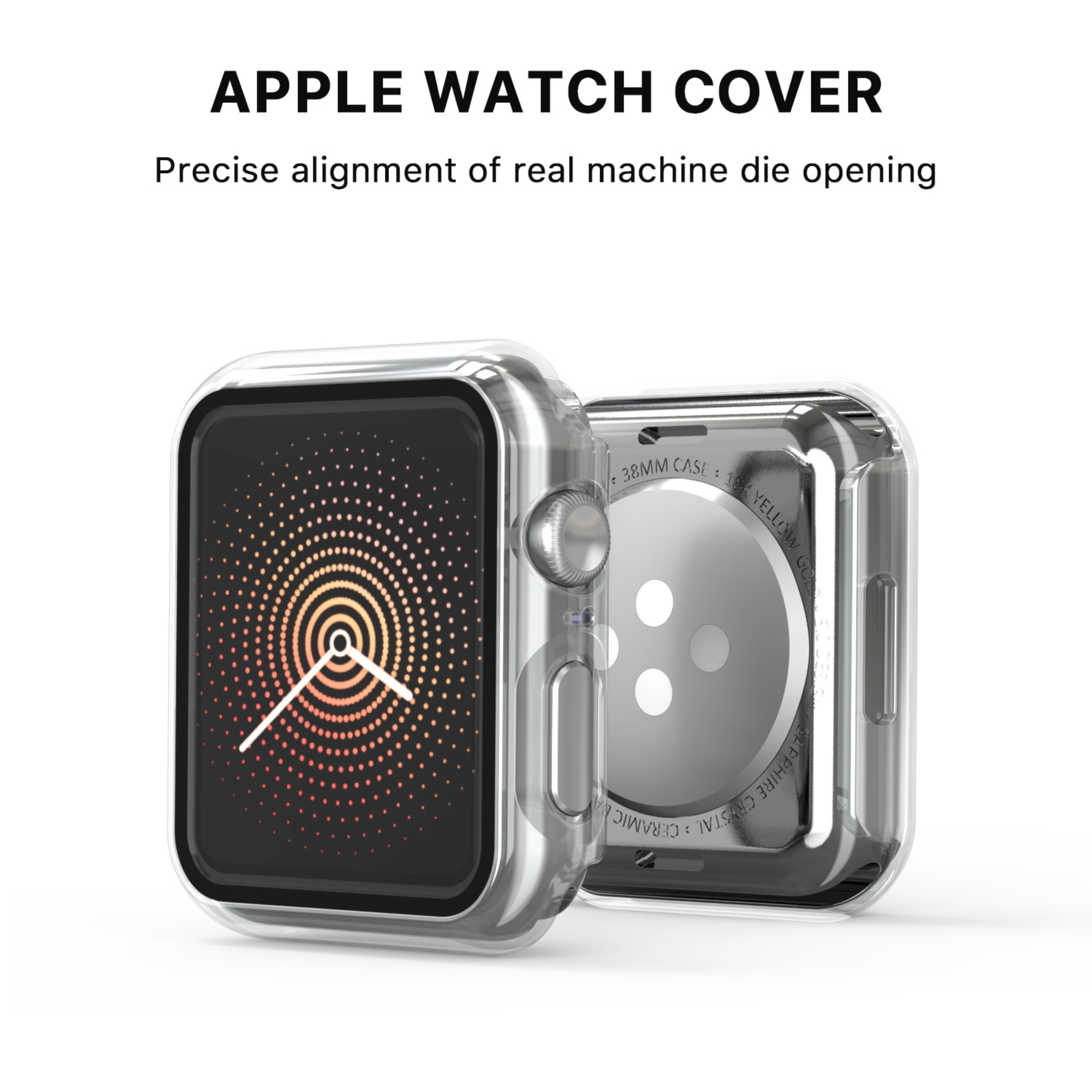 MB - Fusion Protector Case For Apple Watch 7/8/9 45MM - Transparent Clear