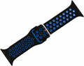 iW - 42MM Breathable Silicone Band Black/Blue