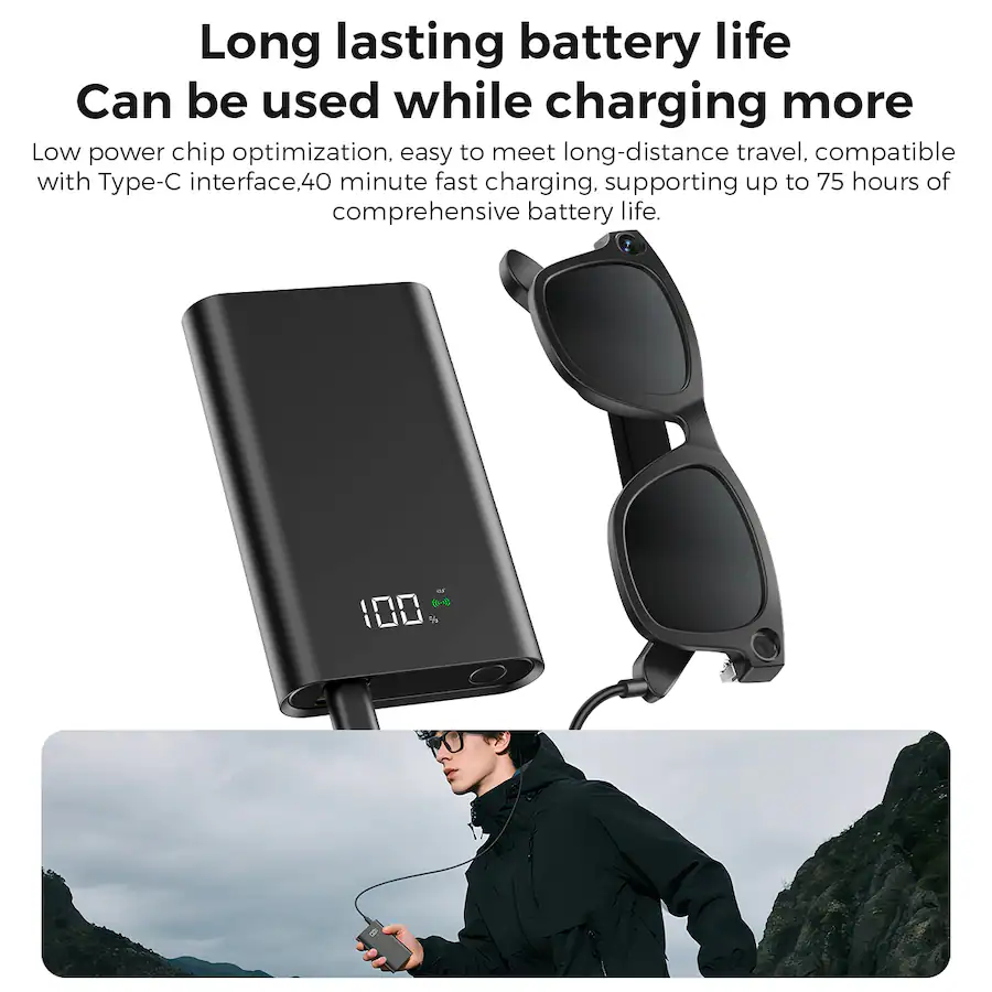 Miro iVision 6 Smart Glasses - Black