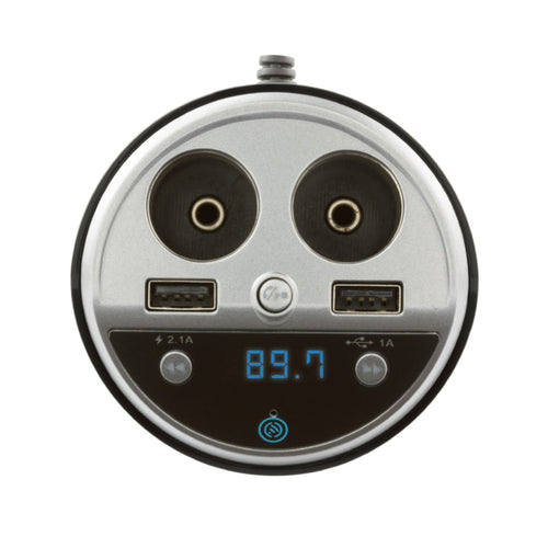 Car&Driver Car Power Station w/ 4 Charging Ports & FM Transmitter