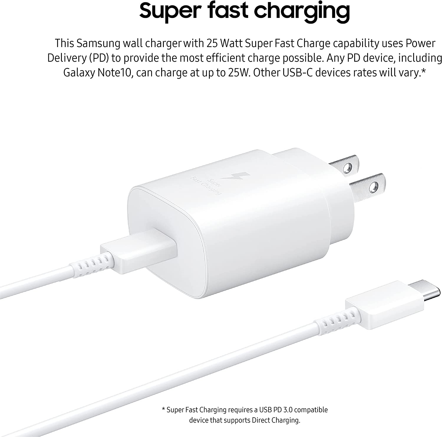 SM-USB-C Wall Charger w/ USB-C Cable(25W)