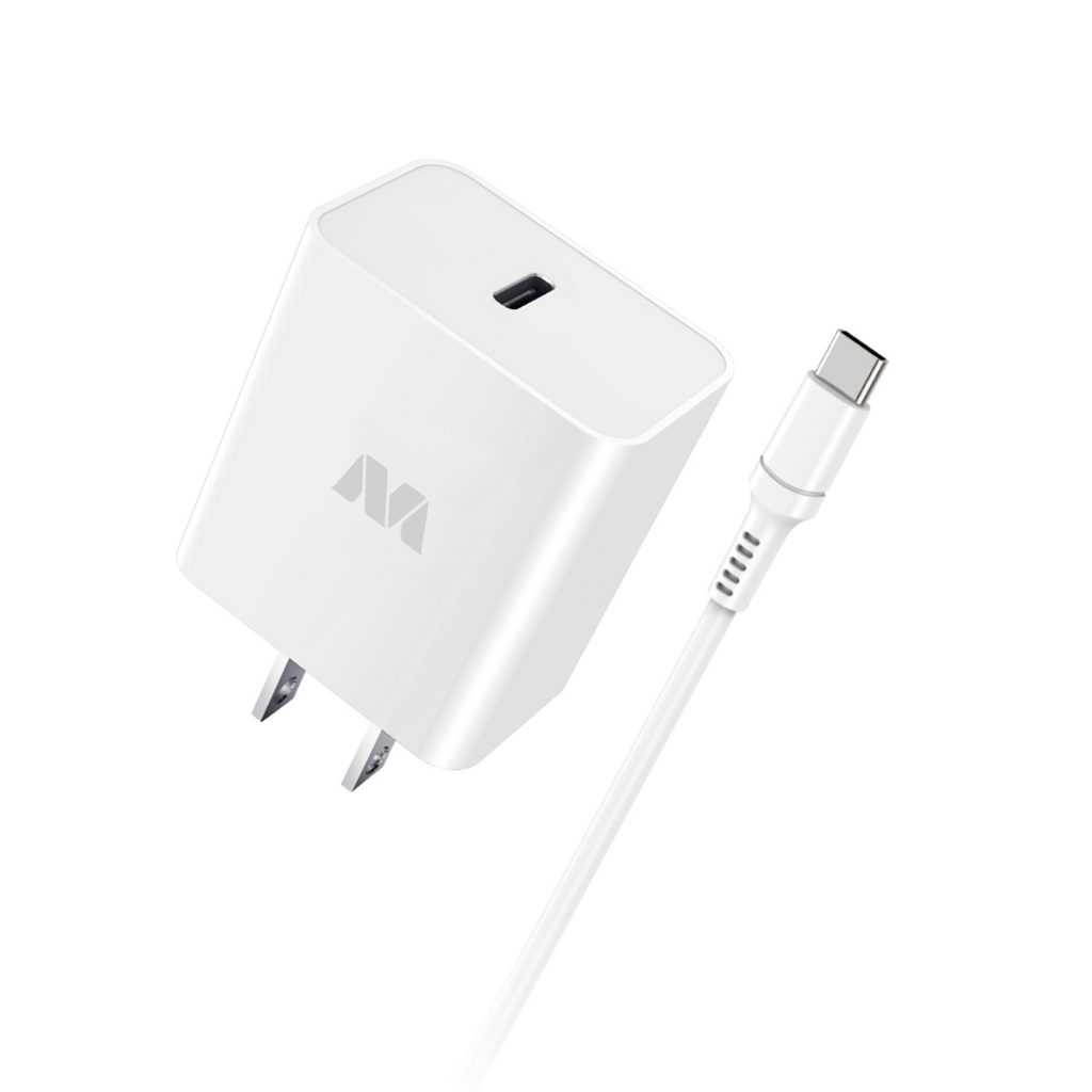 MB-Wall Charger w/ USB-C to USB-C Cable (22W,4ft)
