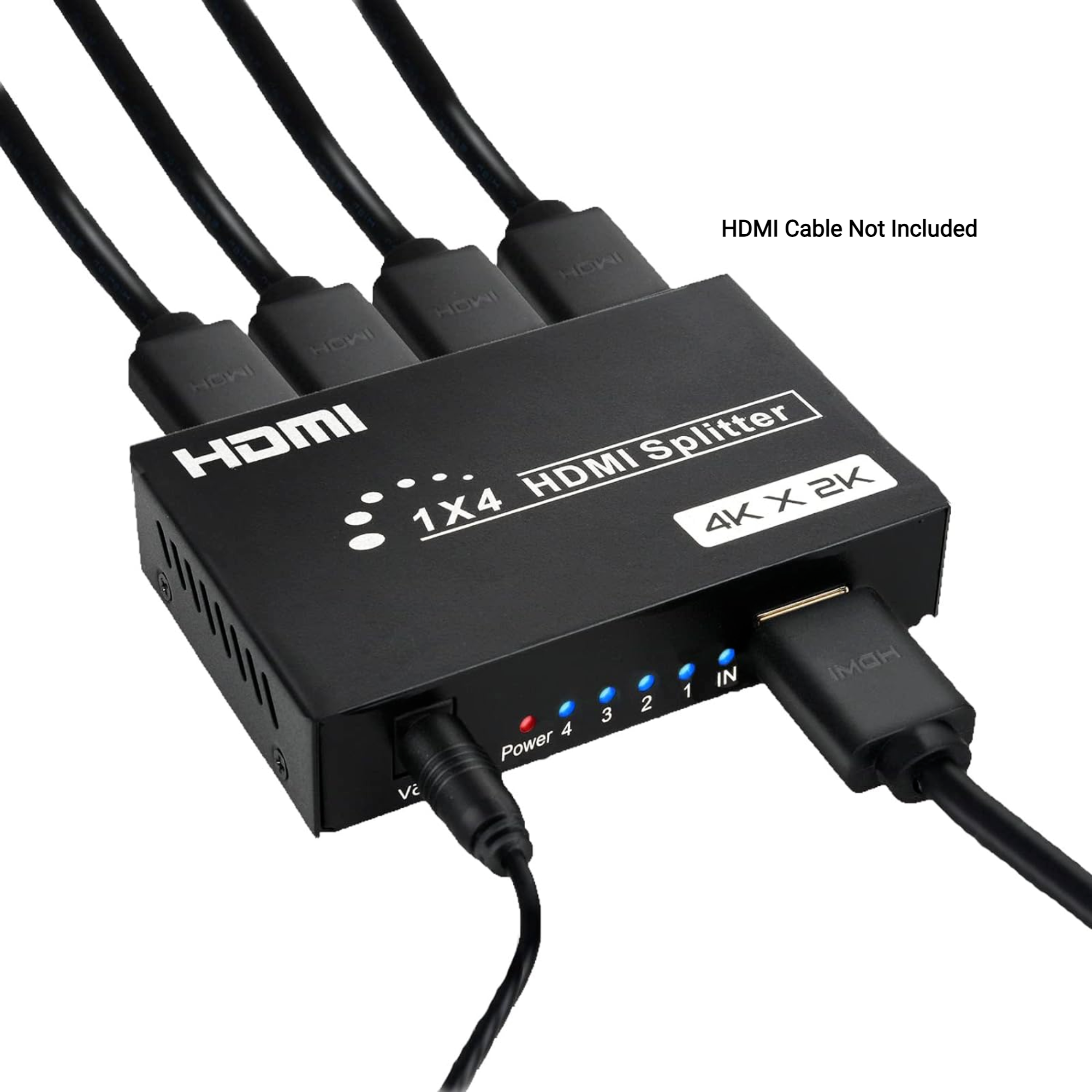 4 Port Mini HDMI Video Splitter (1 Input- 4 Outputs)