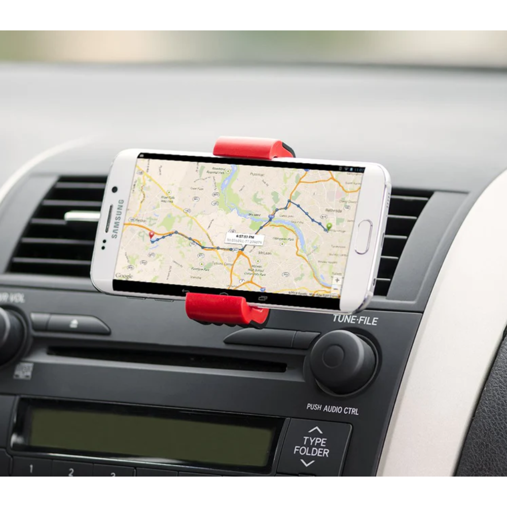 TCT - Universal Car Vent Swivel Mount - Black/Red