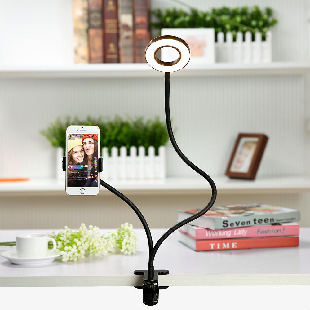 CW - Selfie Studio w/LED Ring Light & Universal Phone Holder