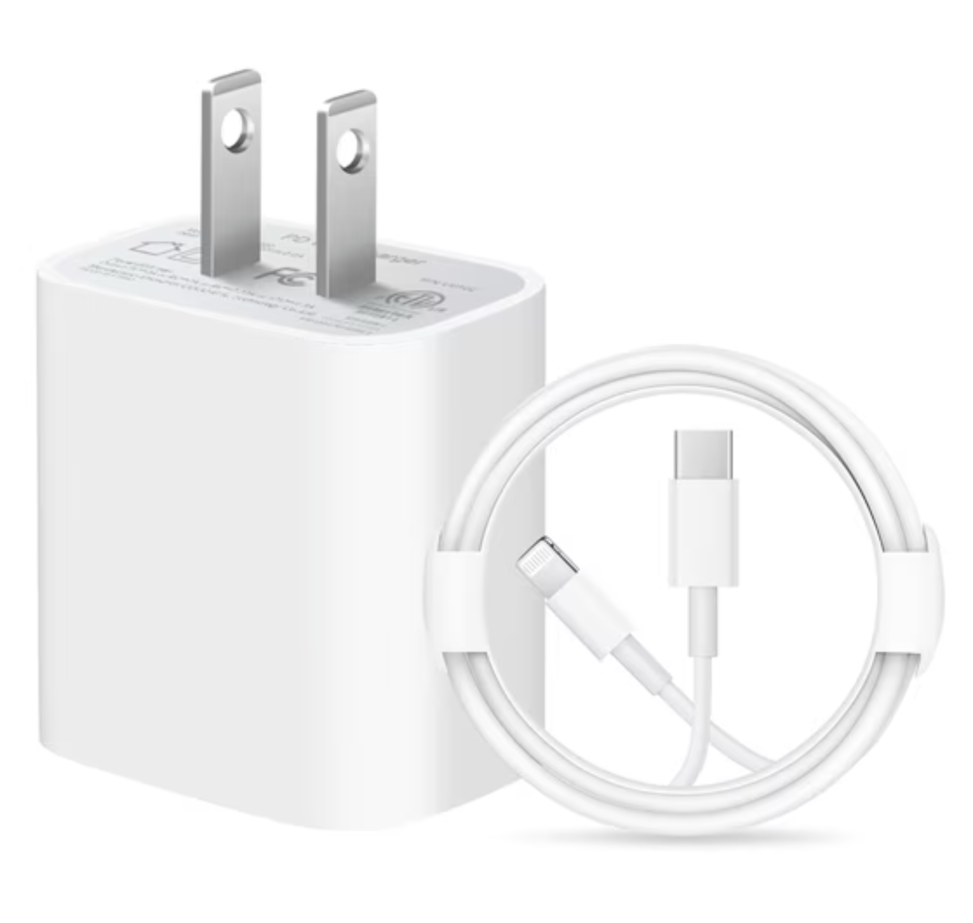Generic 20W Power Adapter + USB-C To IPC - White