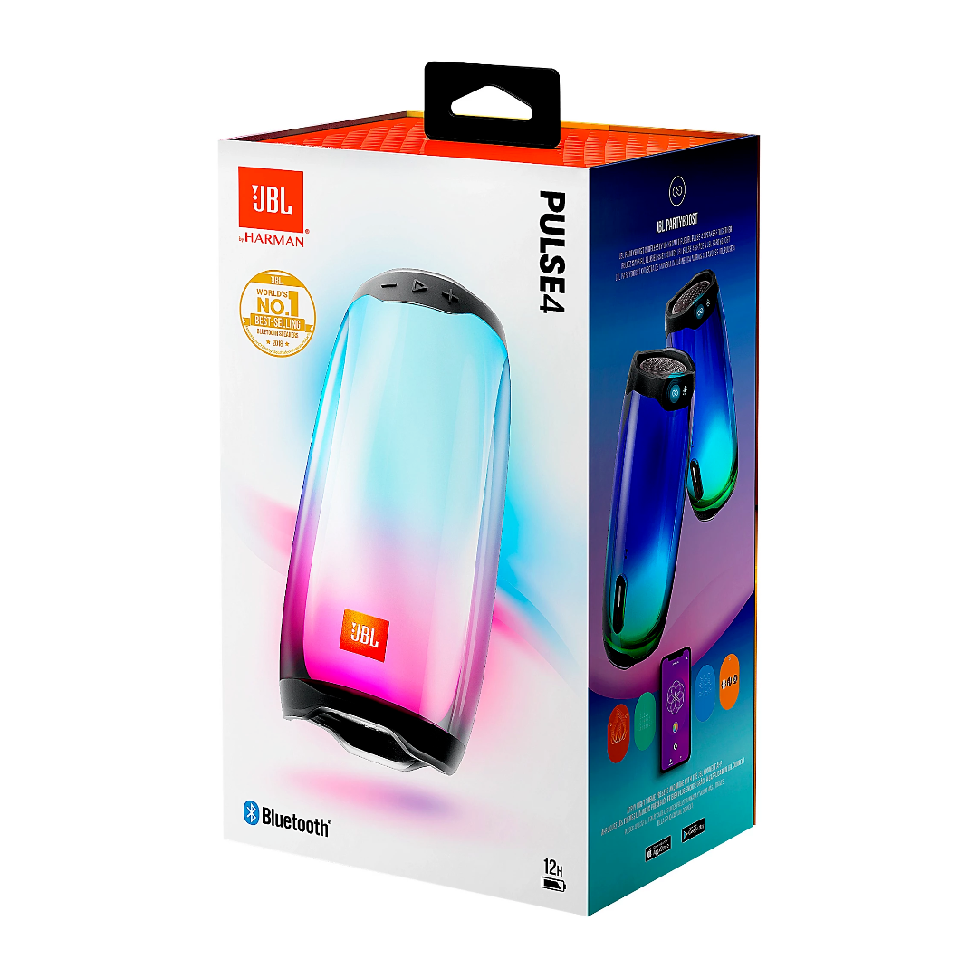 JL - Pulse 4 Portable Bluetooth Speaker w/ Light Show - Black