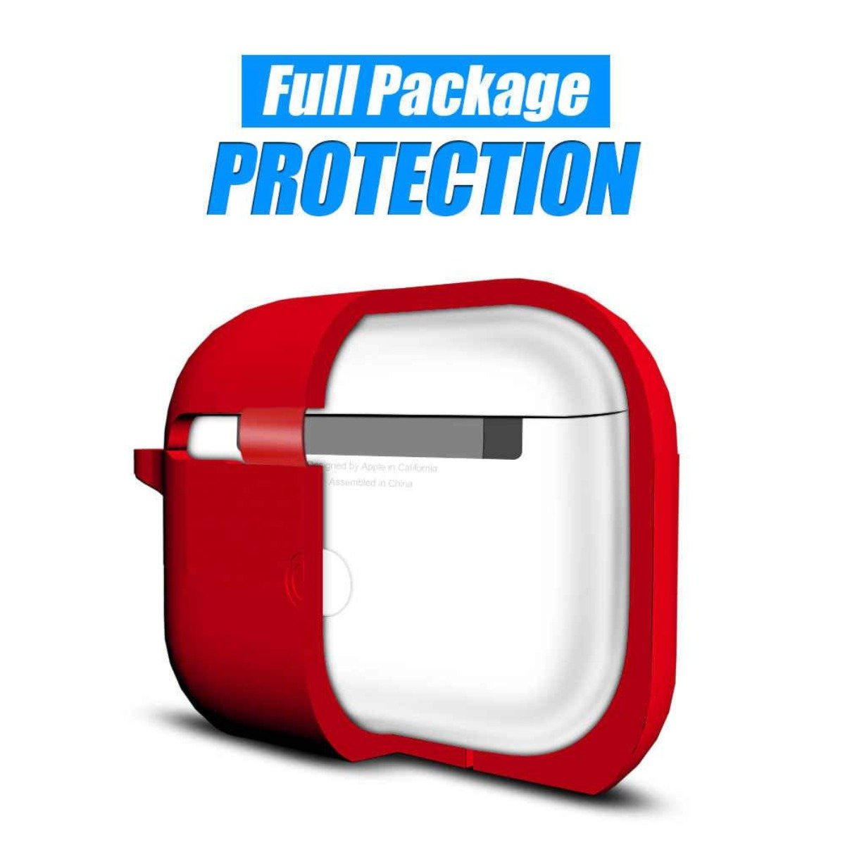 Soft Silicone Protective Case for Airpods Pro - Blue