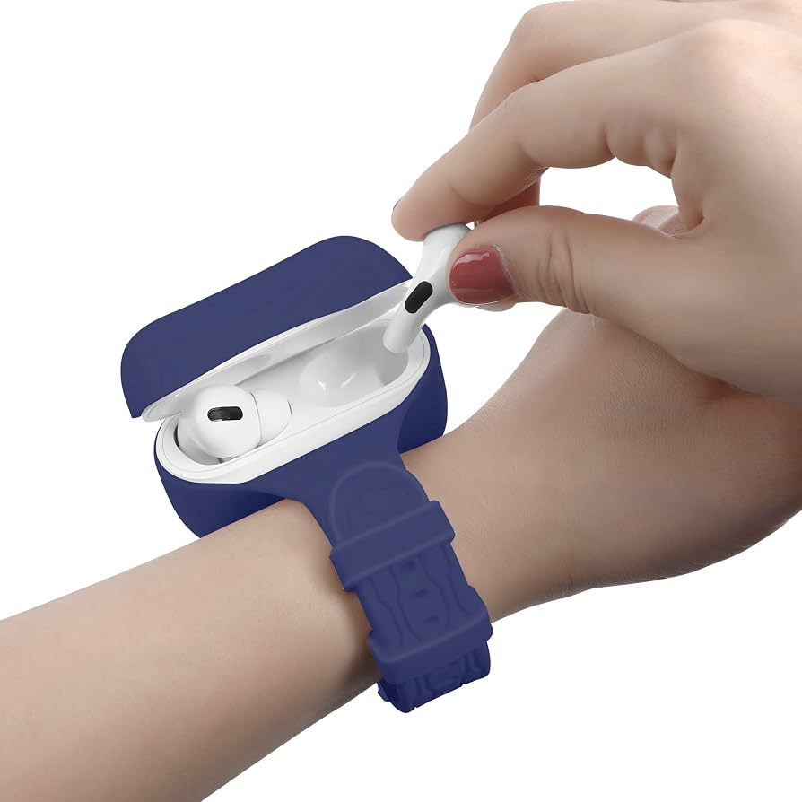 Traxx Airpod 1/2 Wristband Holder Blue