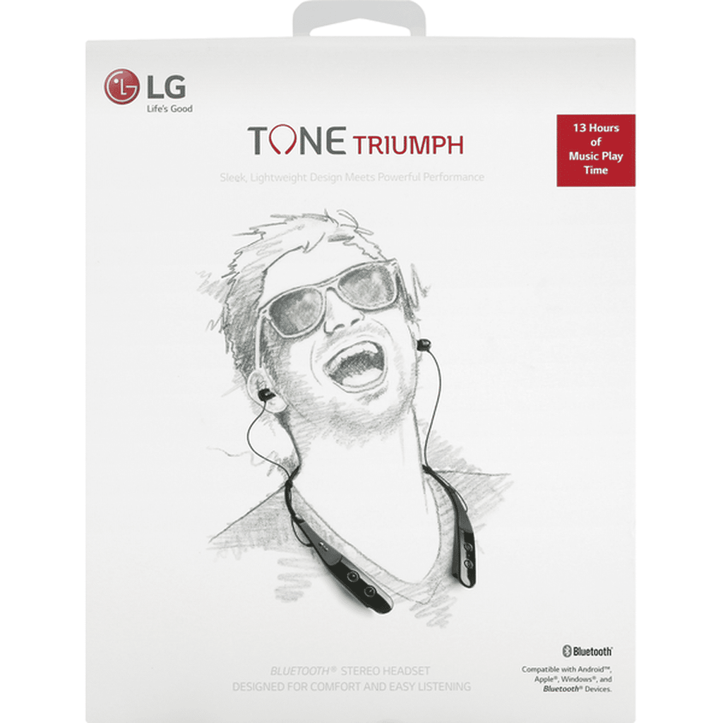 LG Hbs-510 Tone Triumph Stereo BT Headset - Black