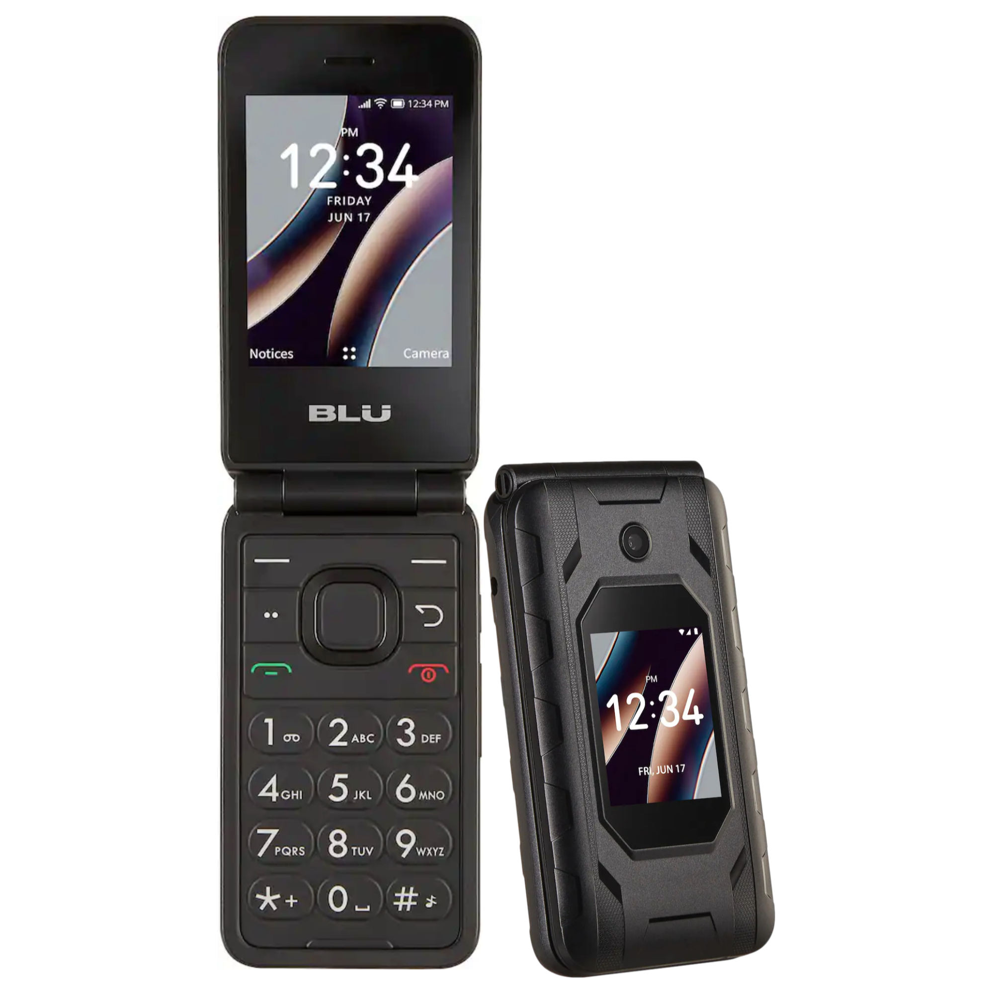 BLU Flex B300V Flip Phone -8GB-Black