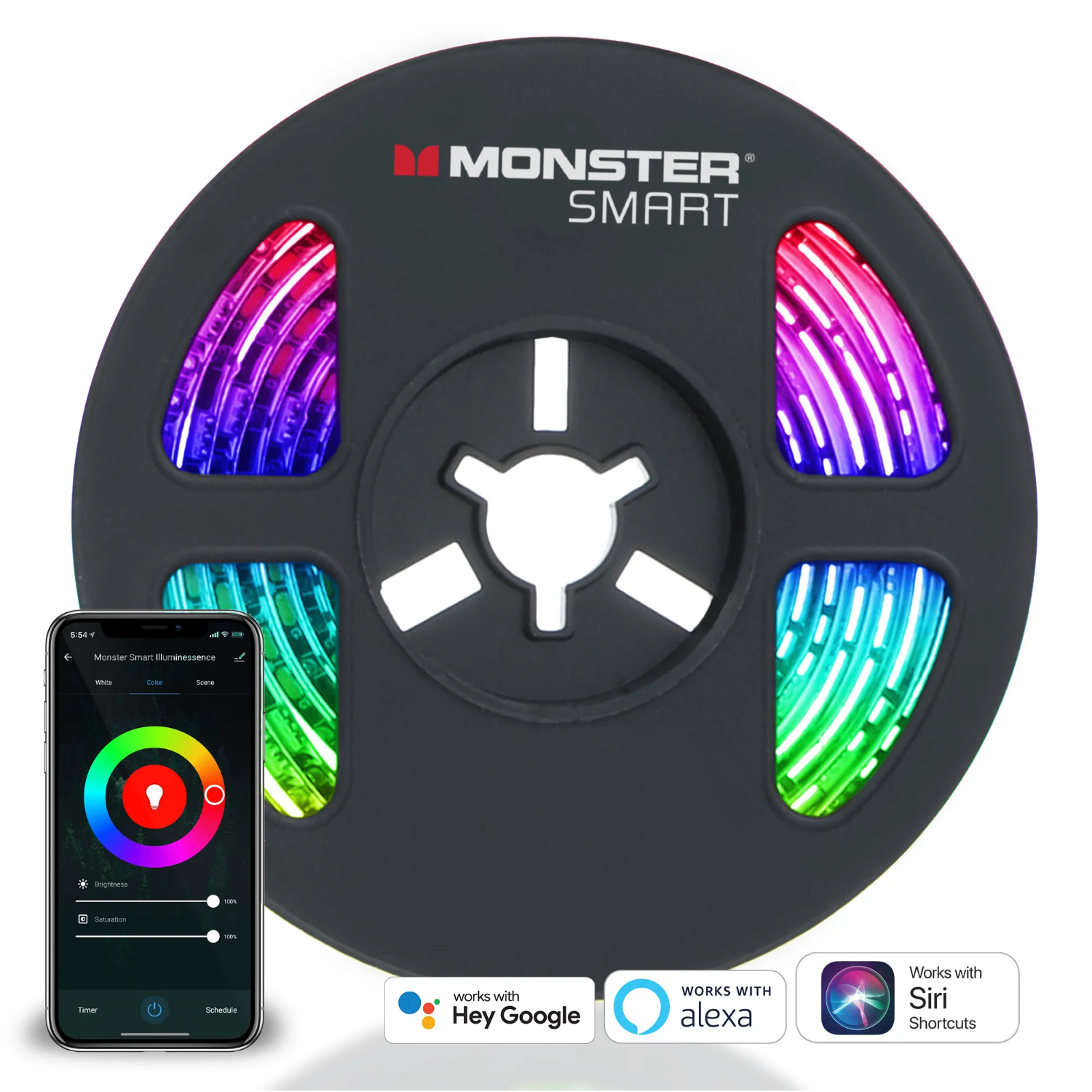 MS - Smart-Wifi Multicolor LED Light Strip (6.5ft)