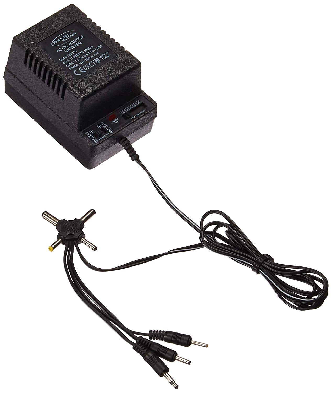 Seven Star Universal AC/DC Adapter 1000mA