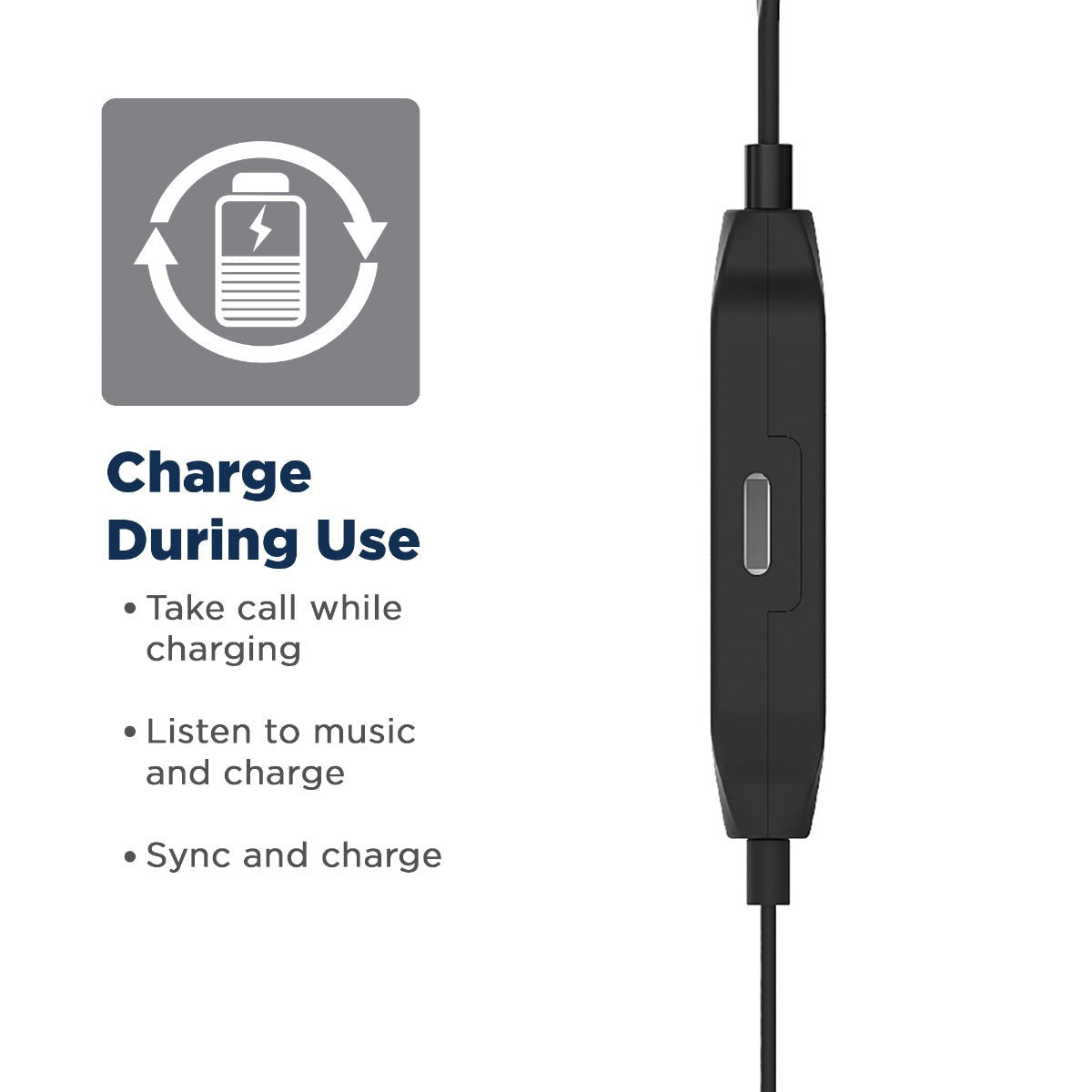 TA - MFi Certified Lightning Earbuds with Charging Port