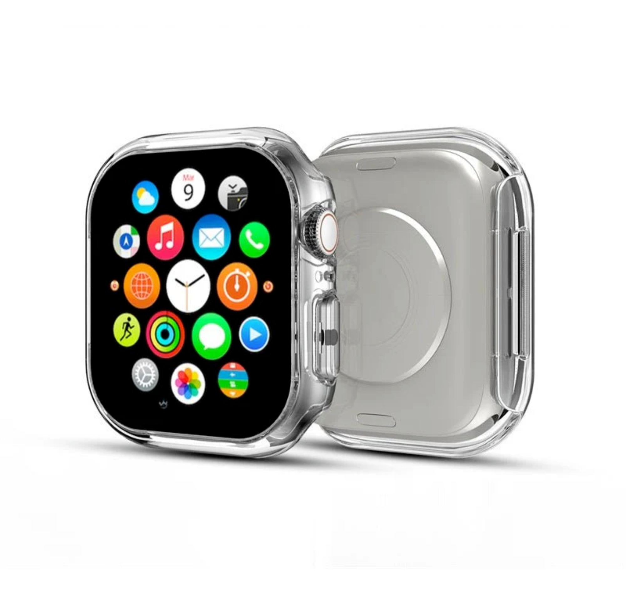 MB - Fusion Protector Case Apple Watch 45MM - Electroplated Silver