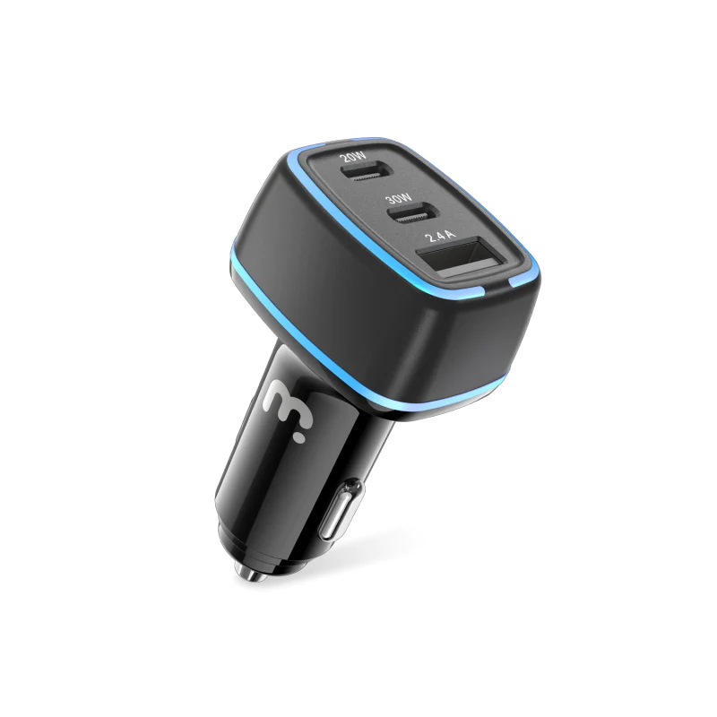 MB - Pro 3-Port Quick Car Charger (Power Delivery & Qc3.0)(62W) - Black