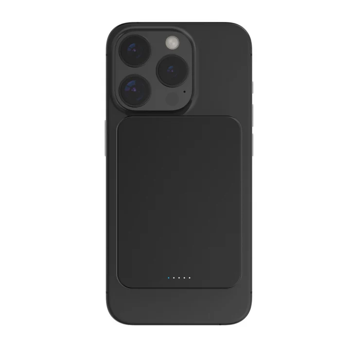 IC - M3 Mini Power Bank 5000mAH - MAGNETIC WIRELESS FAST CHARGE - Black