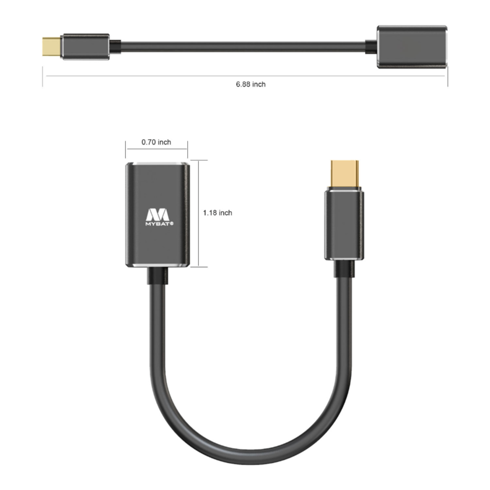 MB - USB-C OTG Adapter (USB-C to USB Female) - Black
