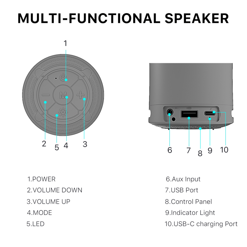MB - PEBBLE Bluetooth Speaker - Gray