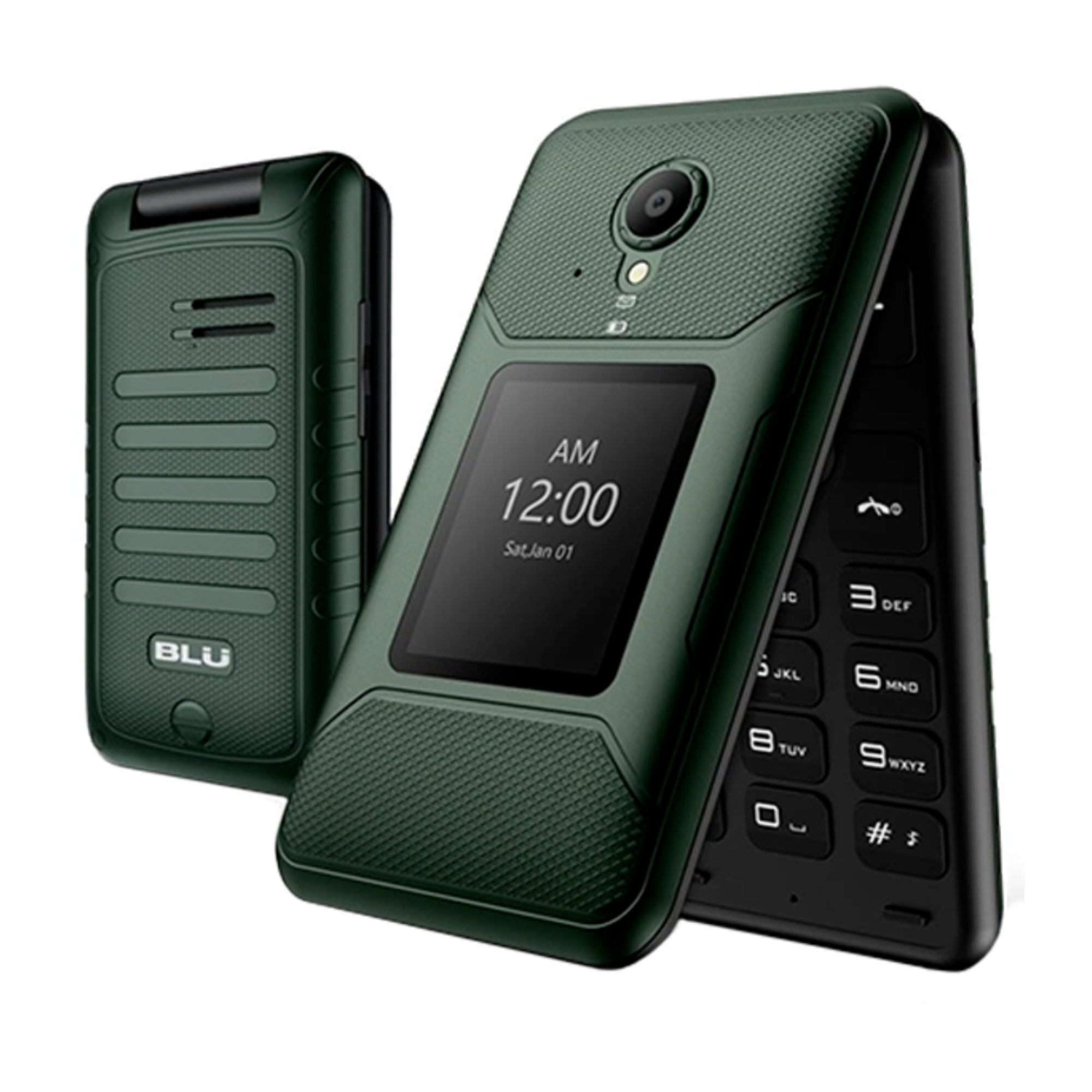 BLU Tank Flip Phone 4G -8GB-Green