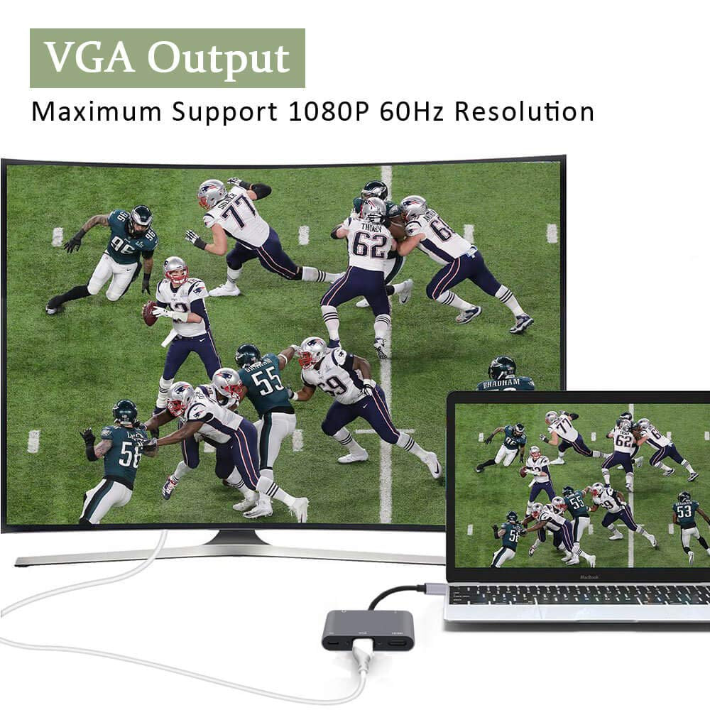 Type-C 5 in 1 Adapter w/VGA (BYL-2002)