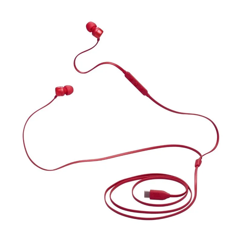 JBL - Tune 310C USB-C Earbuds Red