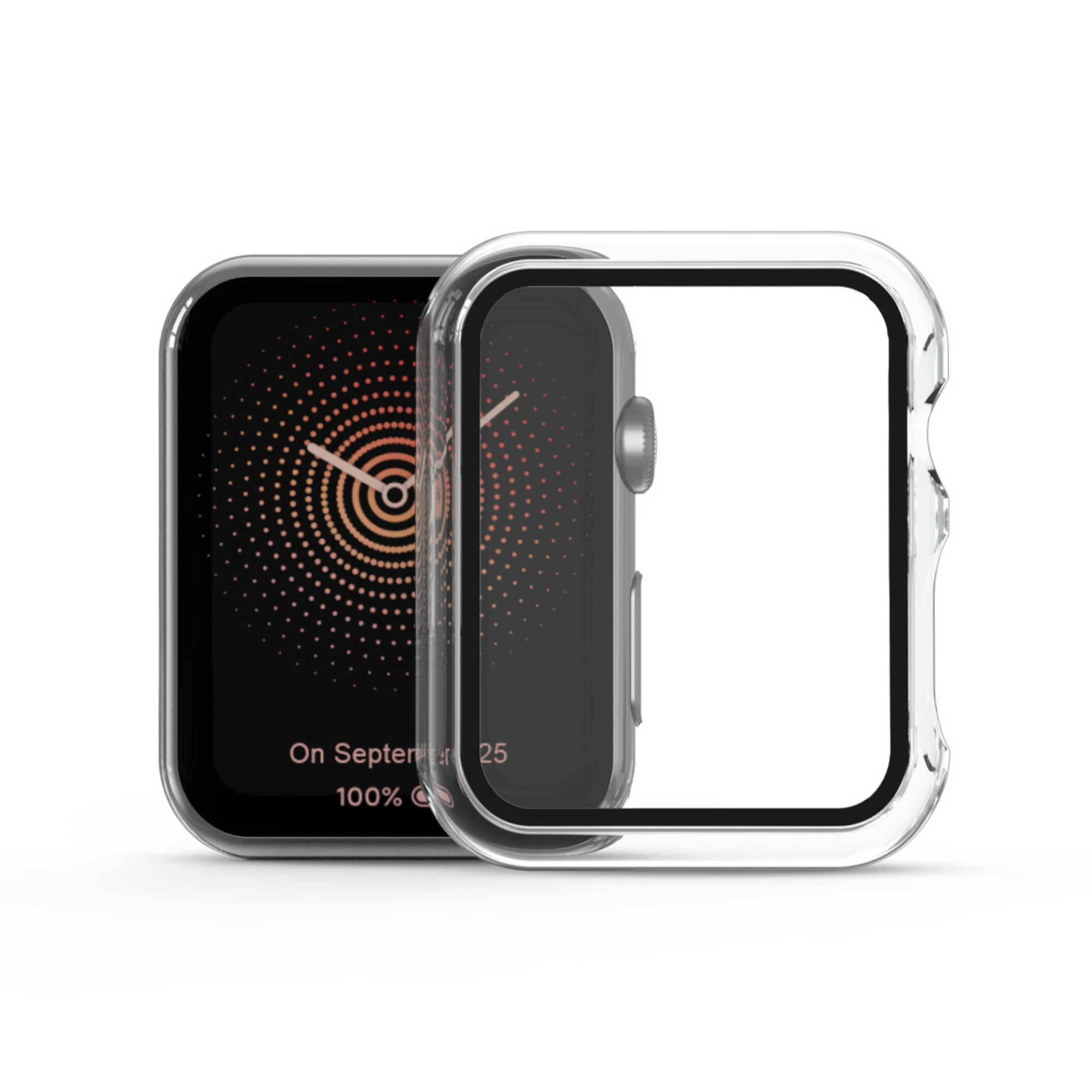 MB - Fusion Protector Case For Apple Watch 7/8/9 45MM - Transparent Clear