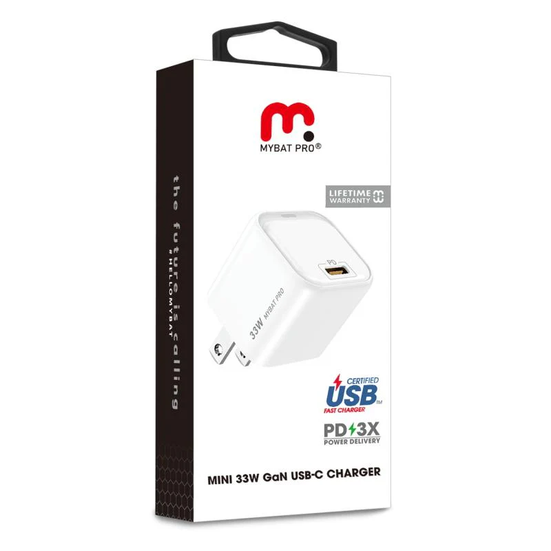 MyBat Pro Fast Charging Mini Wall USB - C Charger(33W)