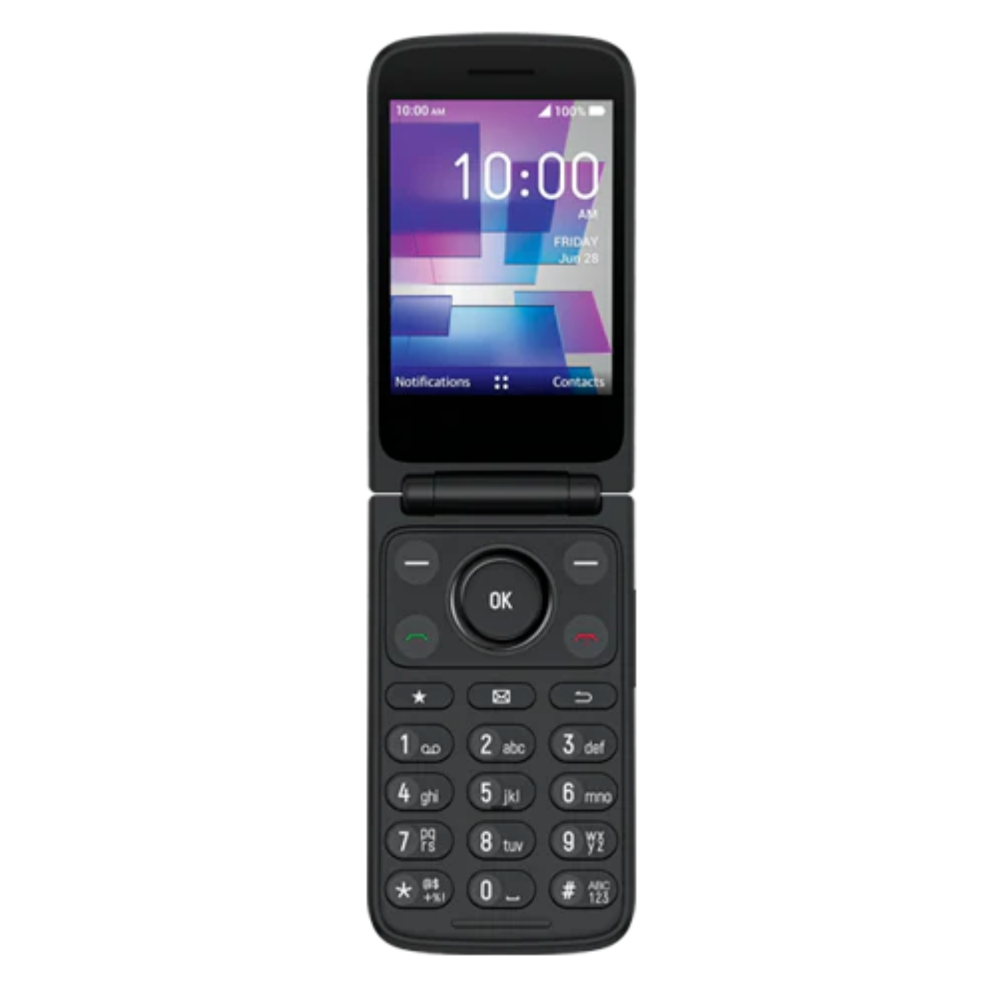 TCL T435v Flip Phone -16GB-Black
