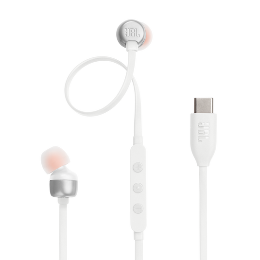 JBL - Tune 310C USB-C Earbuds - White