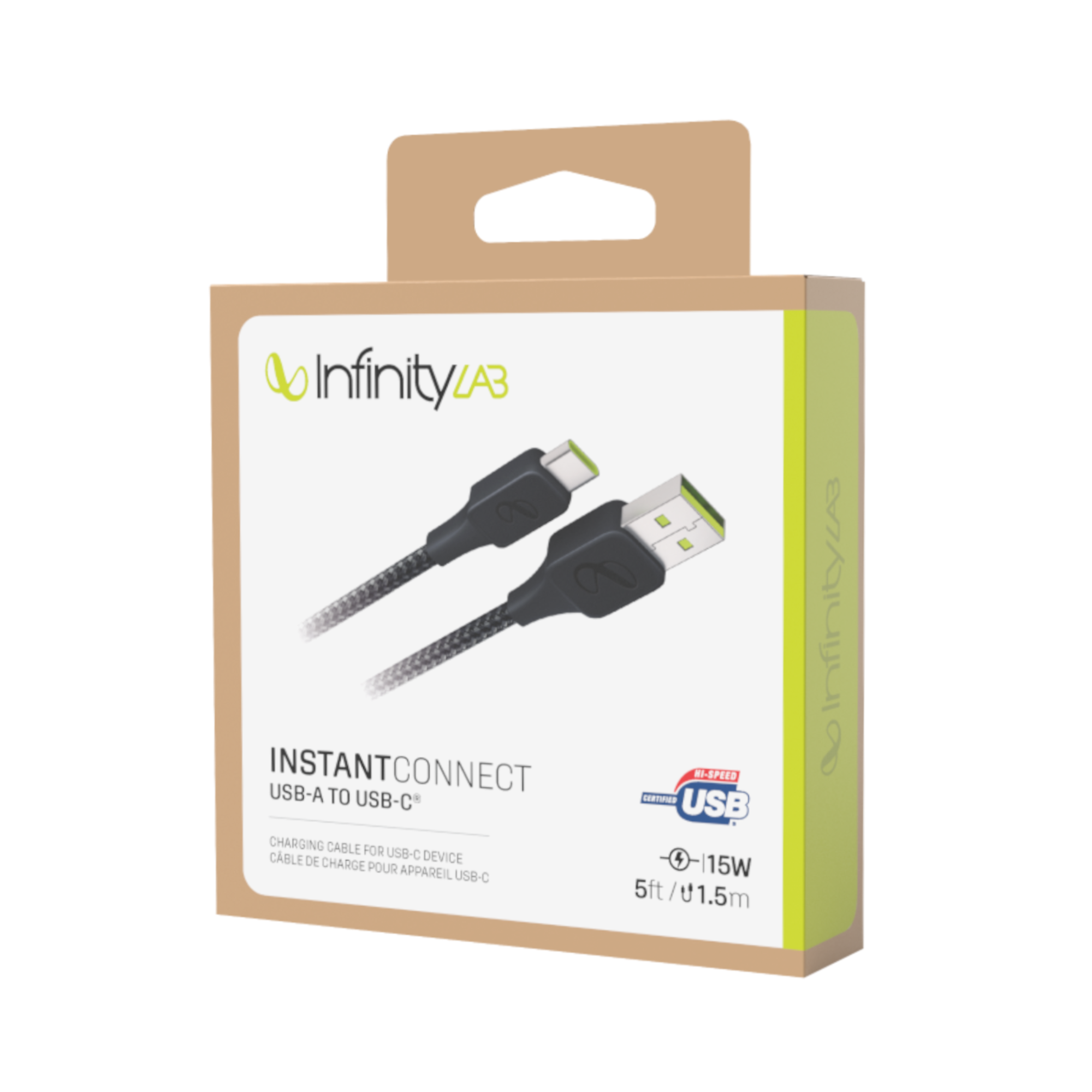 HM - InfinityLab InstantConnect USB-A to USB-C (1.5m/5ft)
