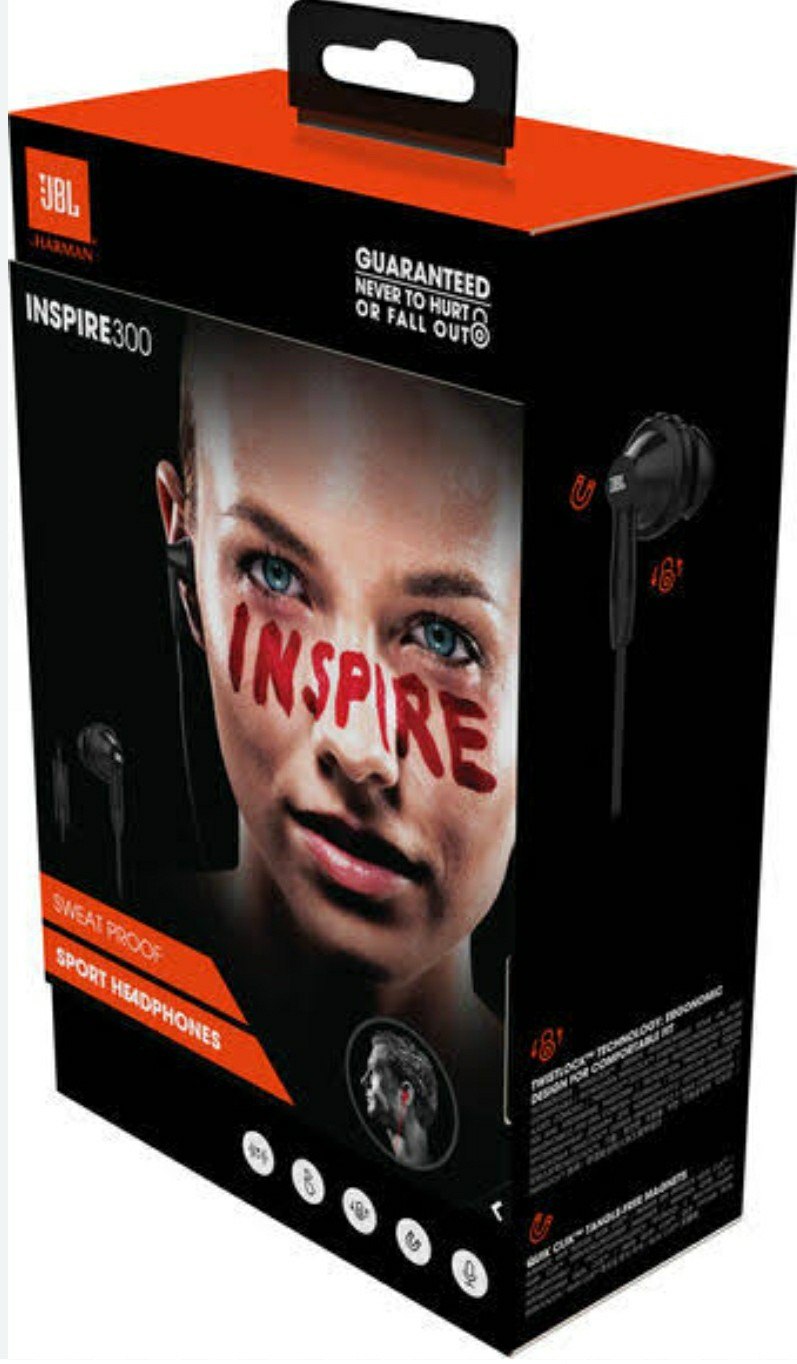 JBL Inspire 300 Sweat Proof Headset - Black