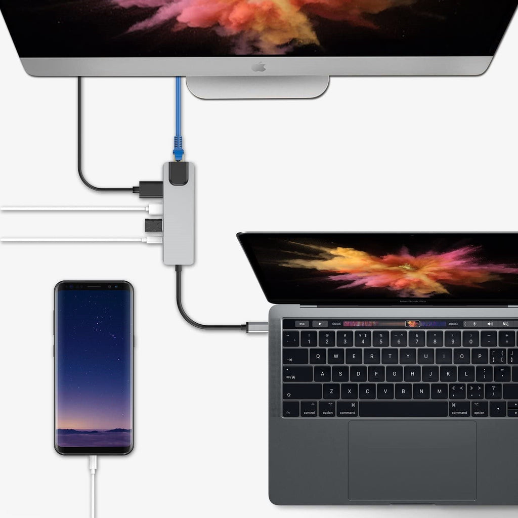 USB-C to HDTV/LAN/USB/PD 5 IN 1 Adapter (BYL-2007)