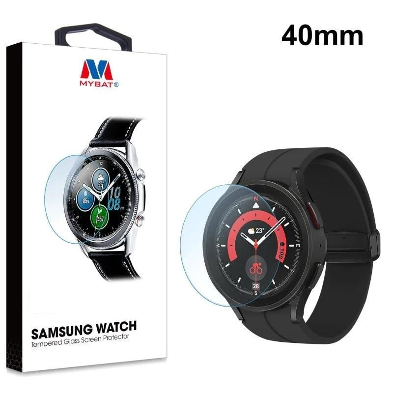 MyBat Tempered Glass (2-Pack) For Samsung Galaxy Watch 5 (40MM) - Clear