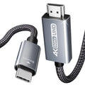 BF - USB C to HDMI 6 Feet Cable 4k Nylon Braided Thunderbolt 3/4